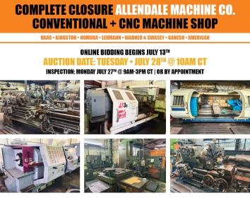 CLOSED - Complete Closure of Allendale Machining Co.