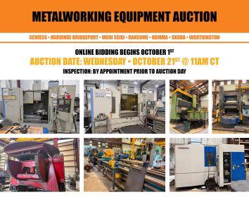 Multi Location Metalworking Auction - October
