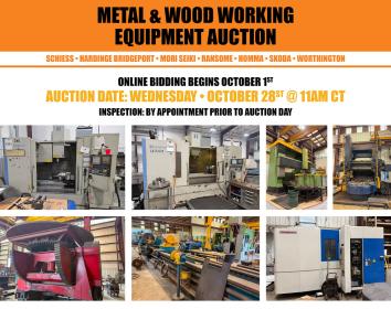 Multi Location Metal & Wood Working Auction - October