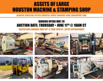 Closed - Houston Machine & Stamping Shop Auction