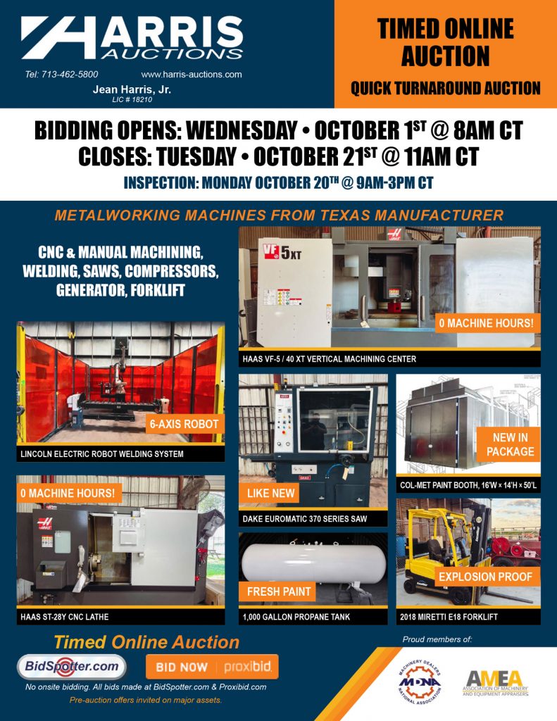 MMLJ Metal Working Auction