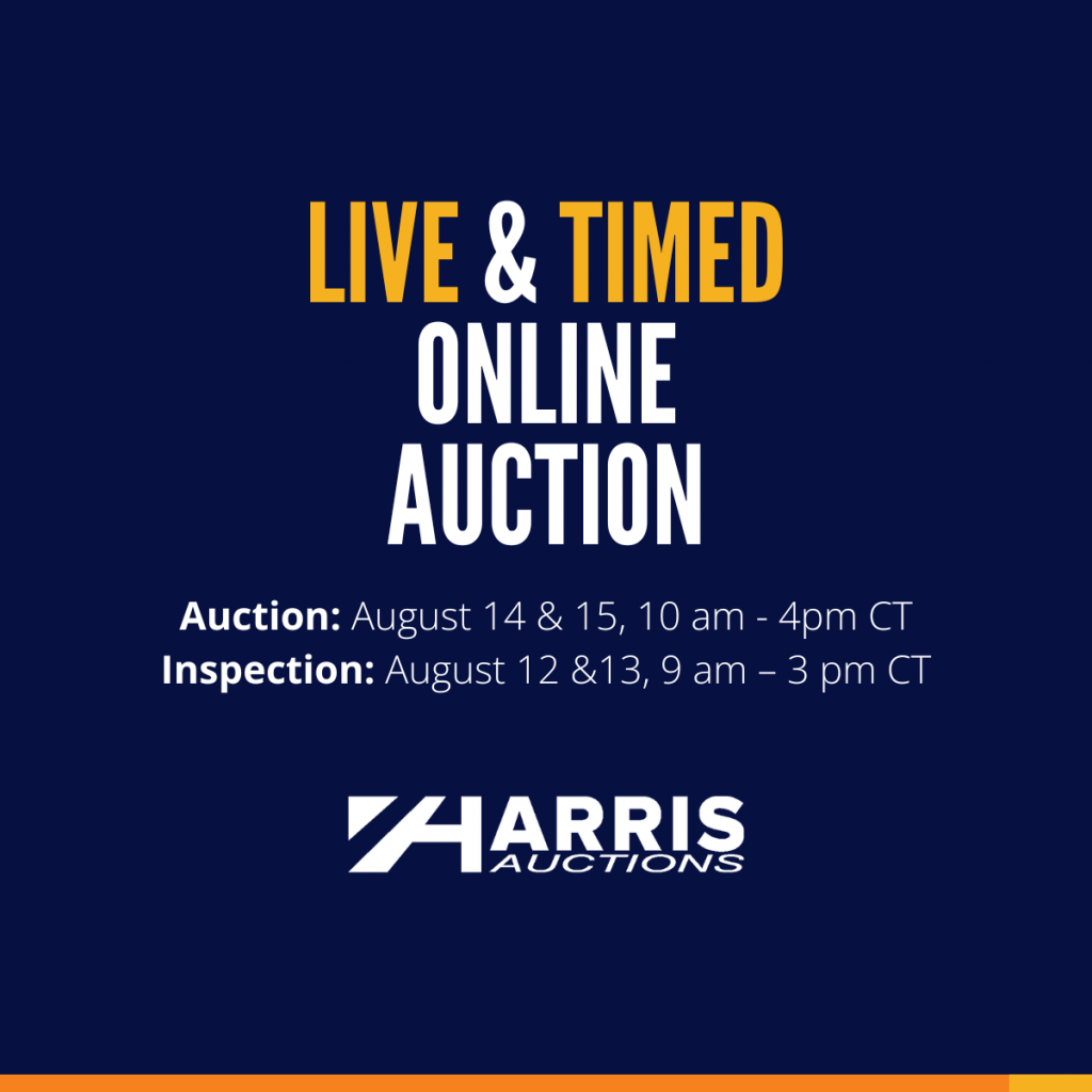 Live and Timed Online Machine Tools Auction